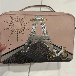 Michael Kors, Paris, Eiffel Tower, novelty, Crossbody purse